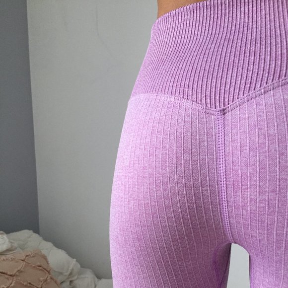 Gymshark Competitor Leggings Pink XS/S - Picture 3 of 3